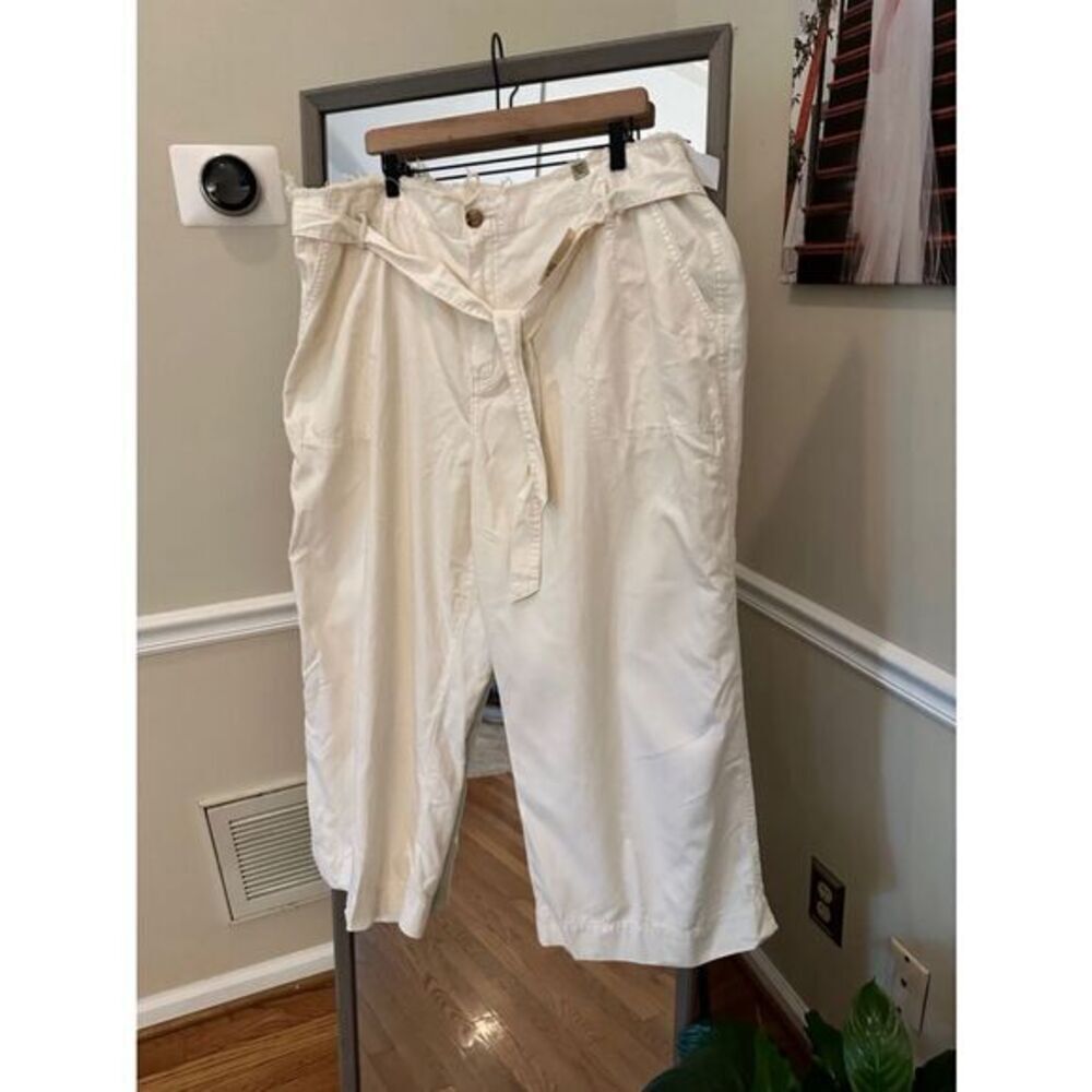 ANA High Rise Wide Leg Crop Size 24W NWT
